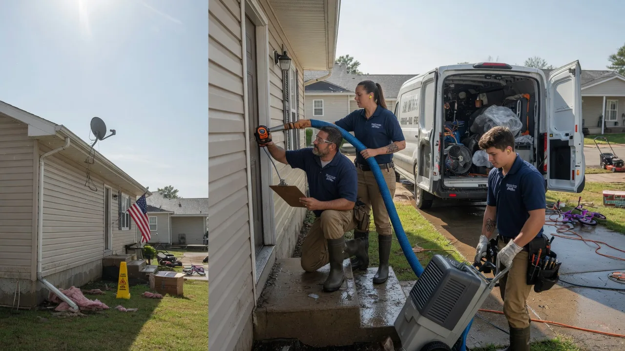Ceiling Water Damage Restoration in Meriden, IA near me